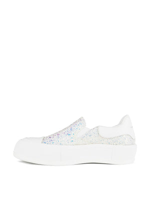 ALEXANDER MCQUEEN Glitter Slip-On Sneakers for Women