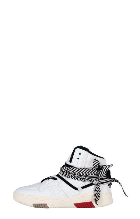 SAINT LAURENT Men's White Leather Sneakers for SS22