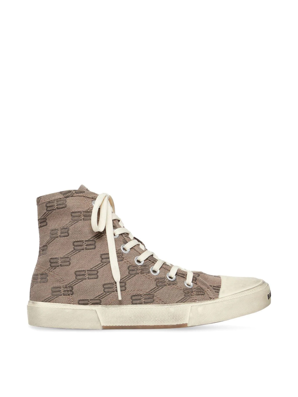 BALENCIAGA BB Monogram Logo Hi-Top Sneakers