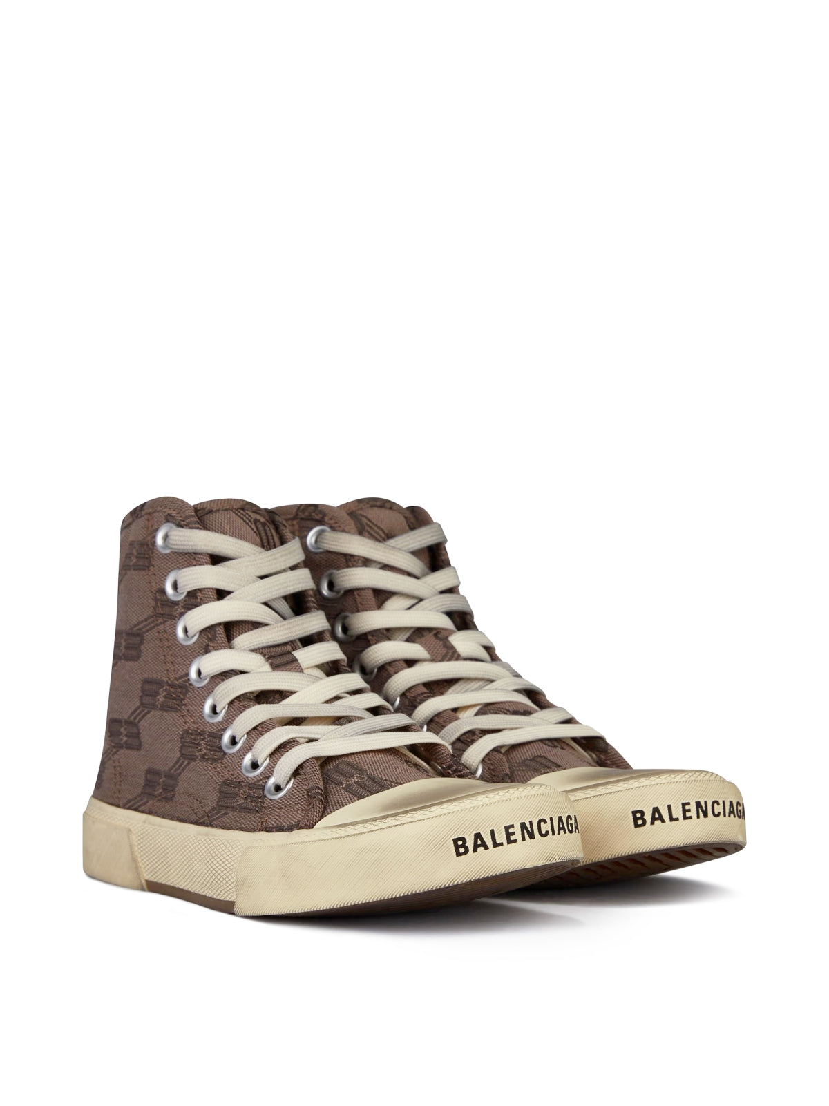 BALENCIAGA Monogram Logo Hi-Top Sneakers for Women