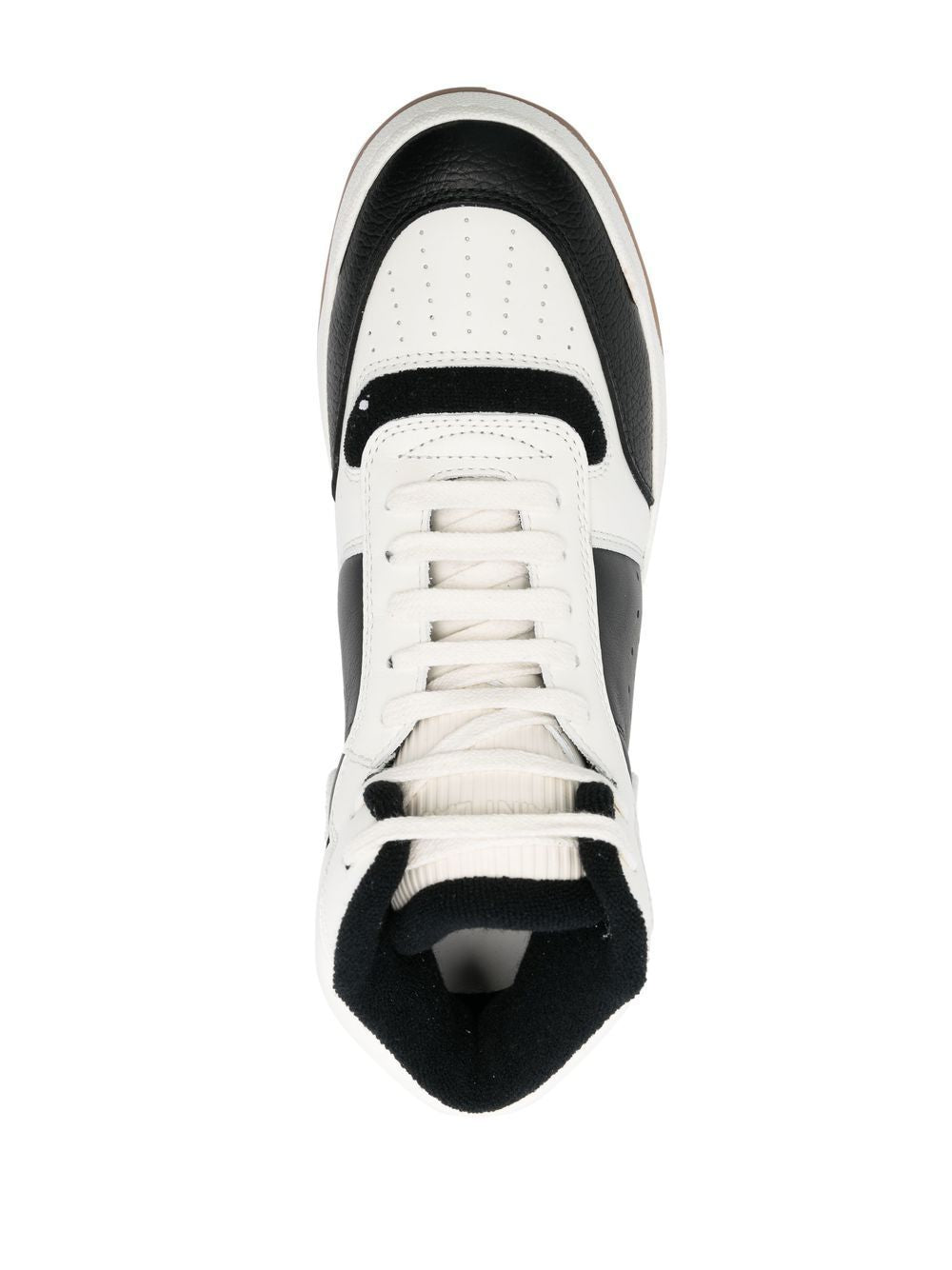 SAINT LAURENT Women's High-Top Leather Sneakers - Black