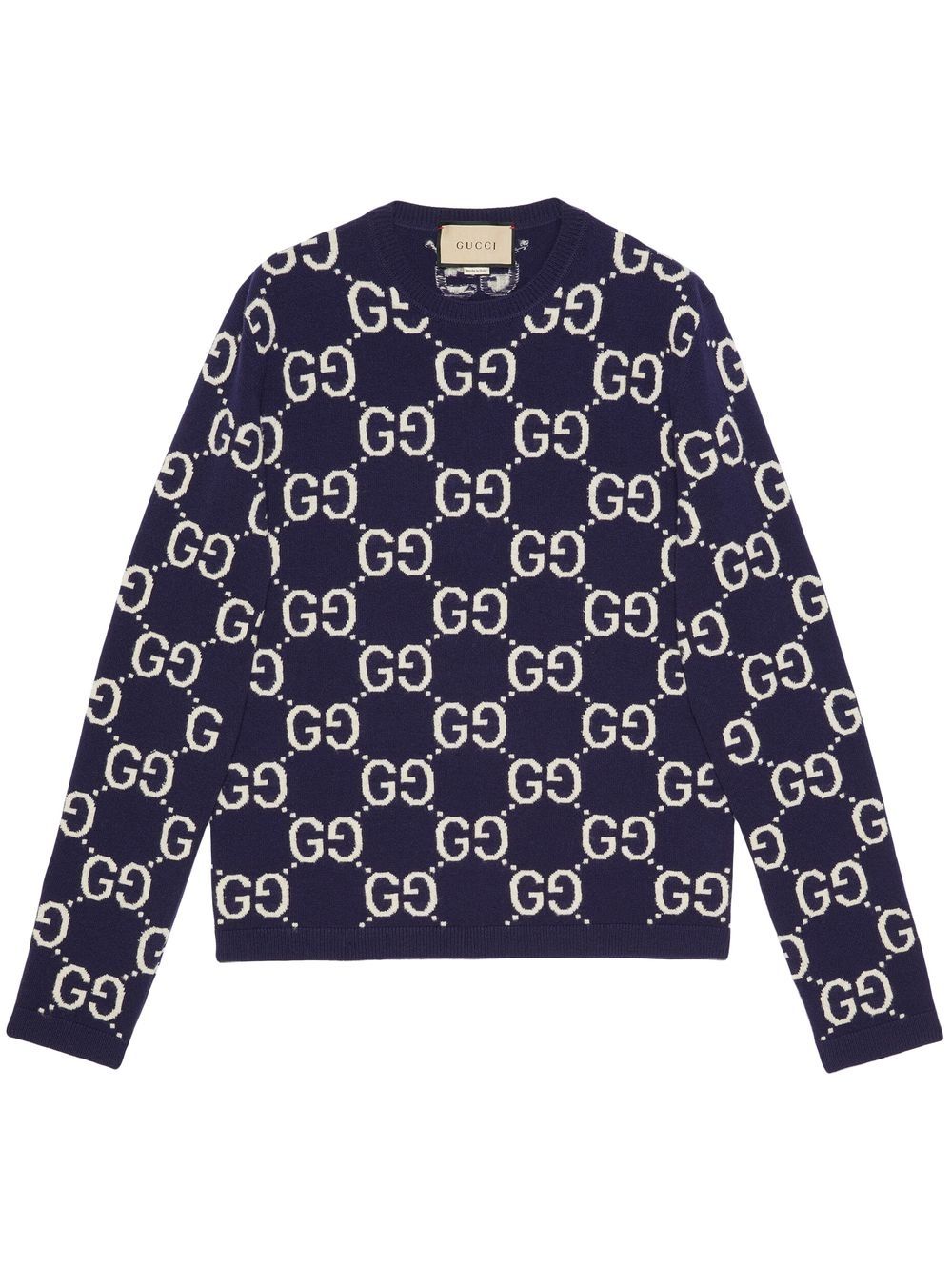 GUCCI Blue Men's Sweater for the 2024 Season