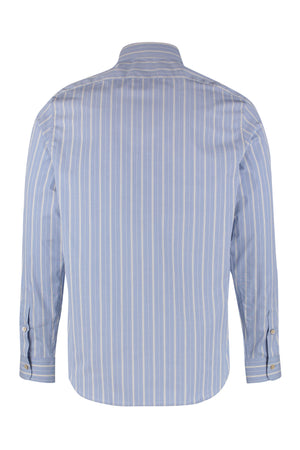 GUCCI Oxford Striped Boxy Shirt for Men in Aviomilk