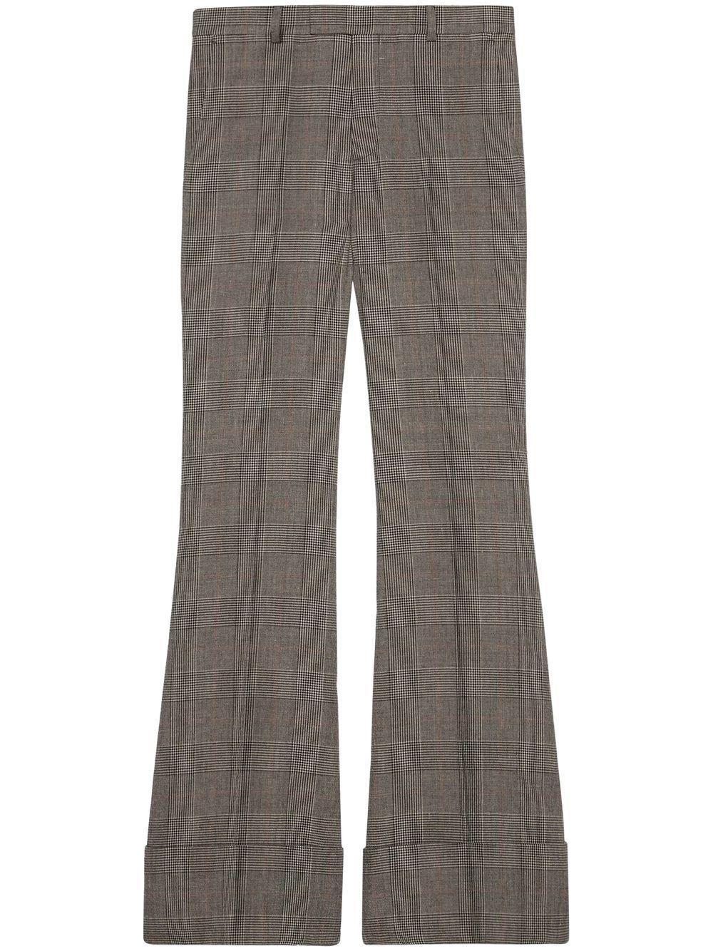 GUCCI Greyblack Wool-Linen Pants for Men | Fall/Winter 2024 Collection