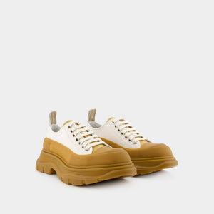 ALEXANDER MCQUEEN Women's Tan Tread Sneakers for SS24