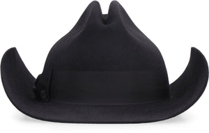 GUCCI Stylish Unisex Black Felt Fedora Hat for FW22