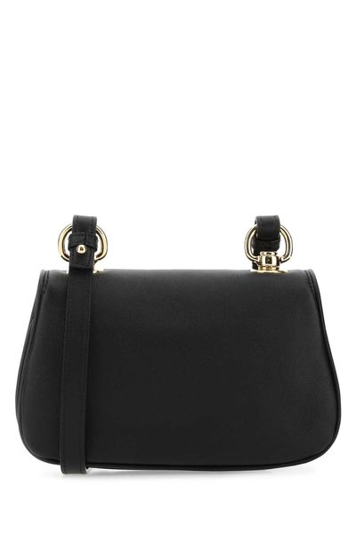 GUCCI Blondie Mini Shoulder Handbag in Beige Leather with Gold-Tone Monogram 5.5"