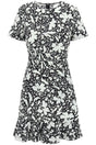 STELLA MCCARTNEY Floral Silk Mini Dress with Ruffled Hem