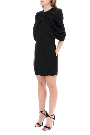 Black Mini Dress with Petal Sleeves by Stella McCartney