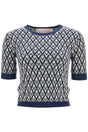 VALENTINO GARAVANI Short-Sleeved Pullover in Virgin Wool - Size XS