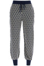 VALENTINO GARAVANI High-Waisted Wide-Leg Zigzag Pants