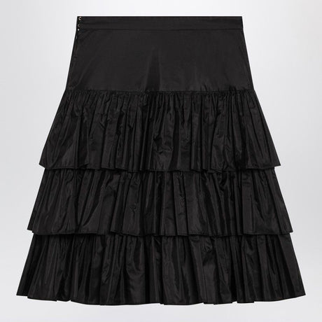 VALENTINO Flounced Silk Taffeta Skirt