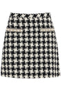 VALENTINO GARAVANI Embroidered Damier Mini Flared Skirt