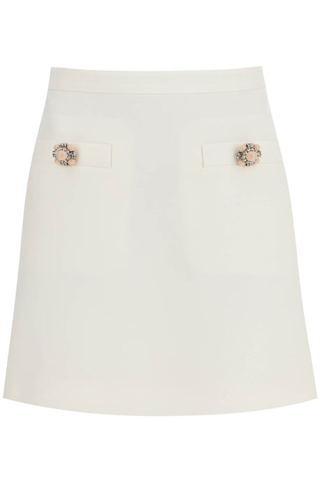 VALENTINO Natural Mini Skirt for Women - SS25 Collection