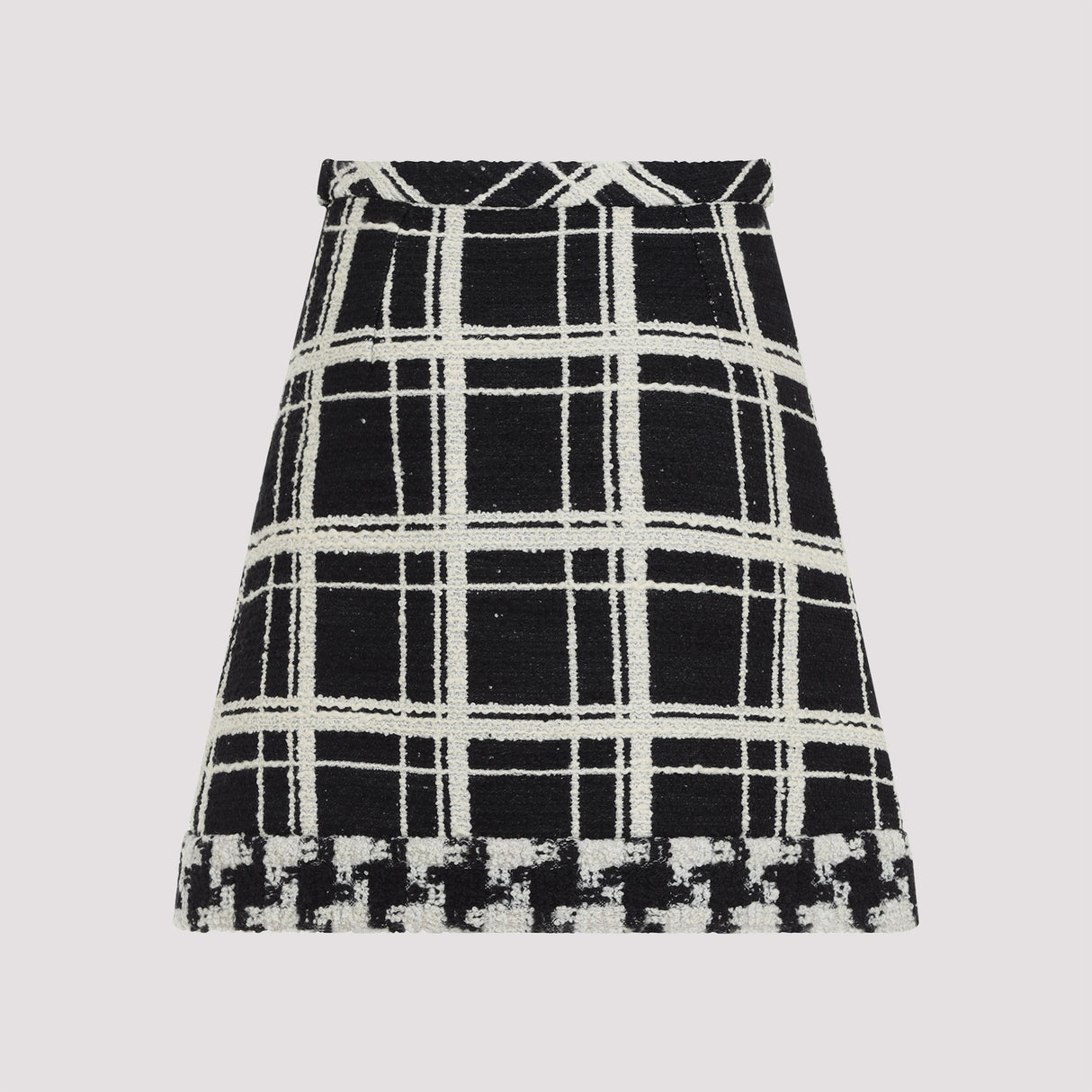 VALENTINO Elegant Wool Blend Mini Skirt