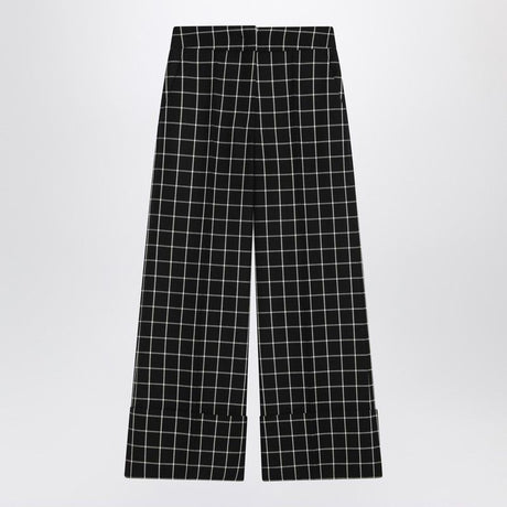 VALENTINO High-Waisted Check Trousers for Women