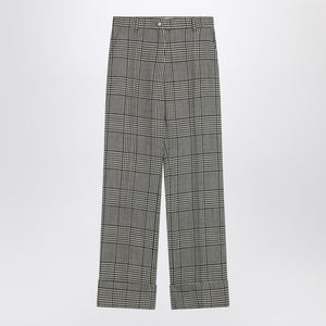 VALENTINO Tailored Trousers with Lapels in Prince of Wales for Women