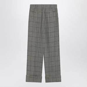 VALENTINO Tailored Trousers with Lapels in Prince of Wales for Women