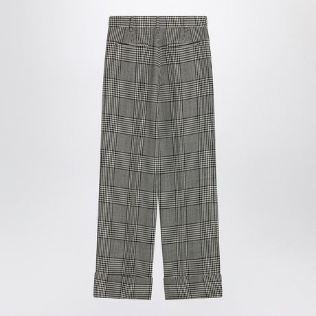 VALENTINO Tailored Trousers with Lapels in Prince of Wales for Women