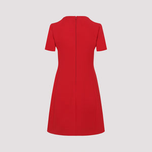 VALENTINO Elegant Virgin Wool Mini Dress for Women