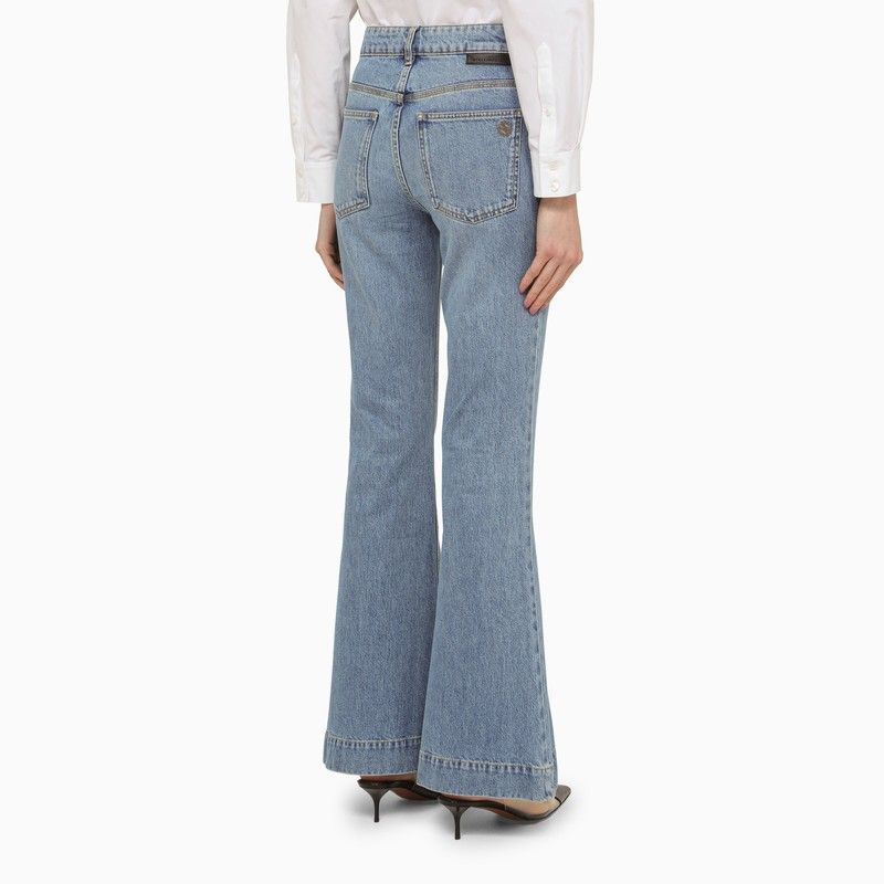 STELLA MCCARTNEY Navy Blue Wide-Leg Jeans for Women