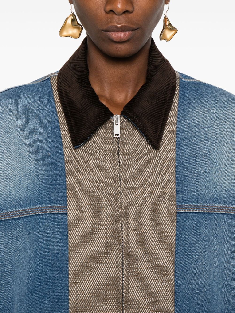 STELLA MCCARTNEY Denim and Tweed Jacket