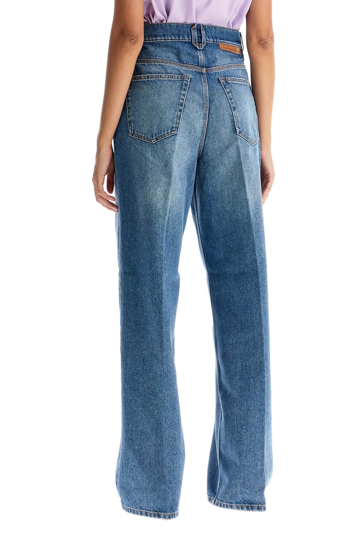 STELLA MCCARTNEY Straight Fit Distressed Denim Jeans - Size 26