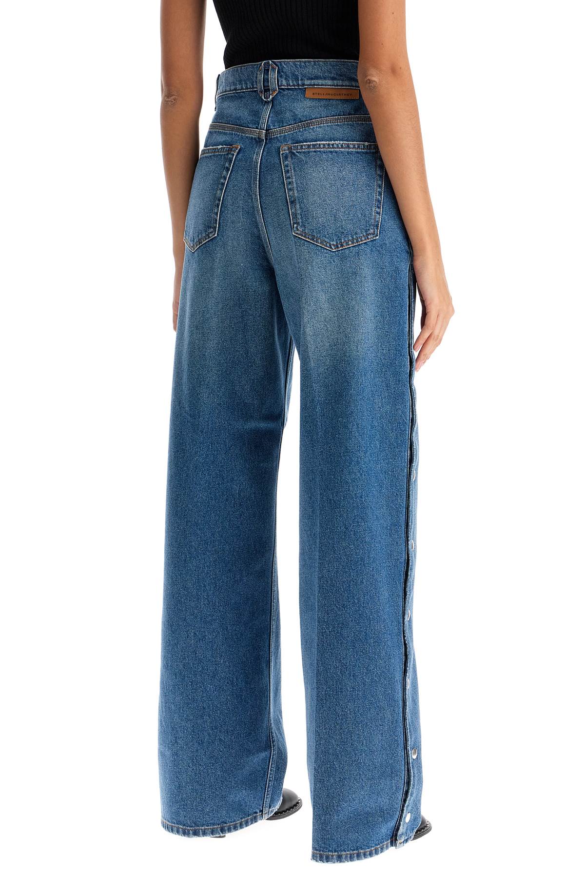 STELLA MCCARTNEY Buttoned Distressed Bootcut Jeans - Size 26