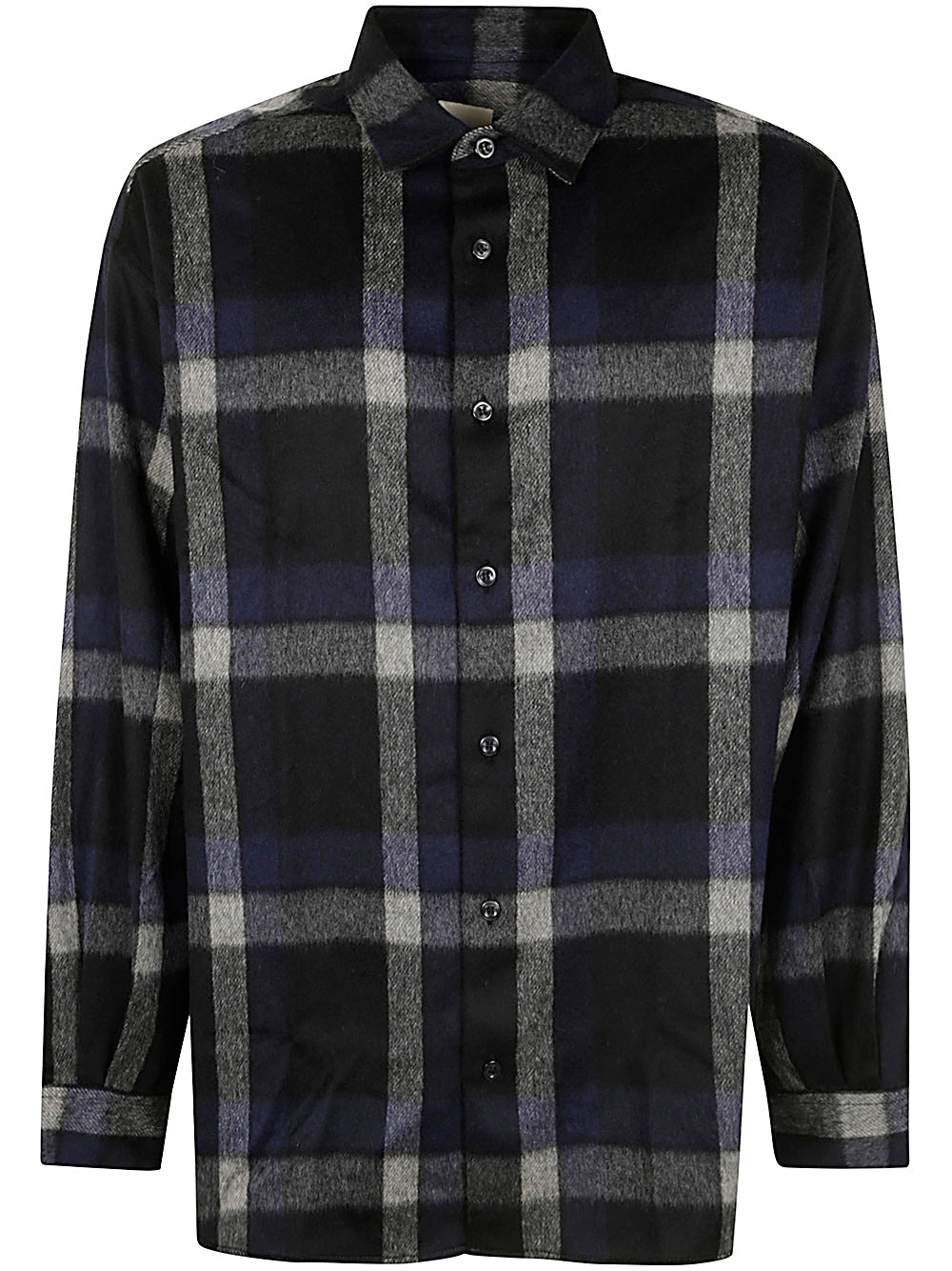 EMPORIO ARMANI Men's Multicolour Wool Blend Shirt