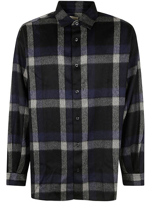 EMPORIO ARMANI Men's Multicolour Wool Blend Shirt