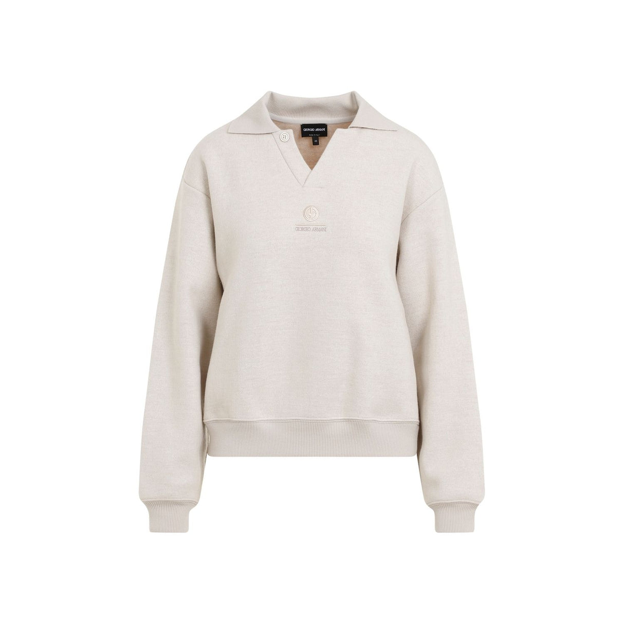 GIORGIO ARMANI Luxury Cashmere Blend Polo Sweater