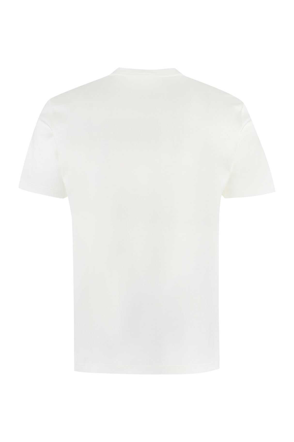 GIORGIO ARMANI Embroidered Cotton T-Shirt for Men - FW23 Collection