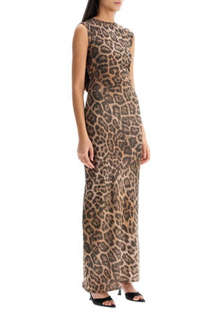 STELLA MCCARTNEY Sleeveless Leopard Print Maxi Dress