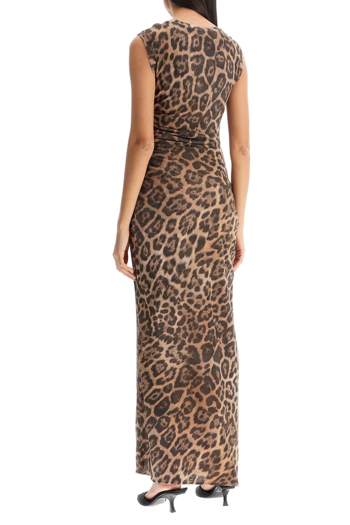 STELLA MCCARTNEY Sleeveless Leopard Print Maxi Dress