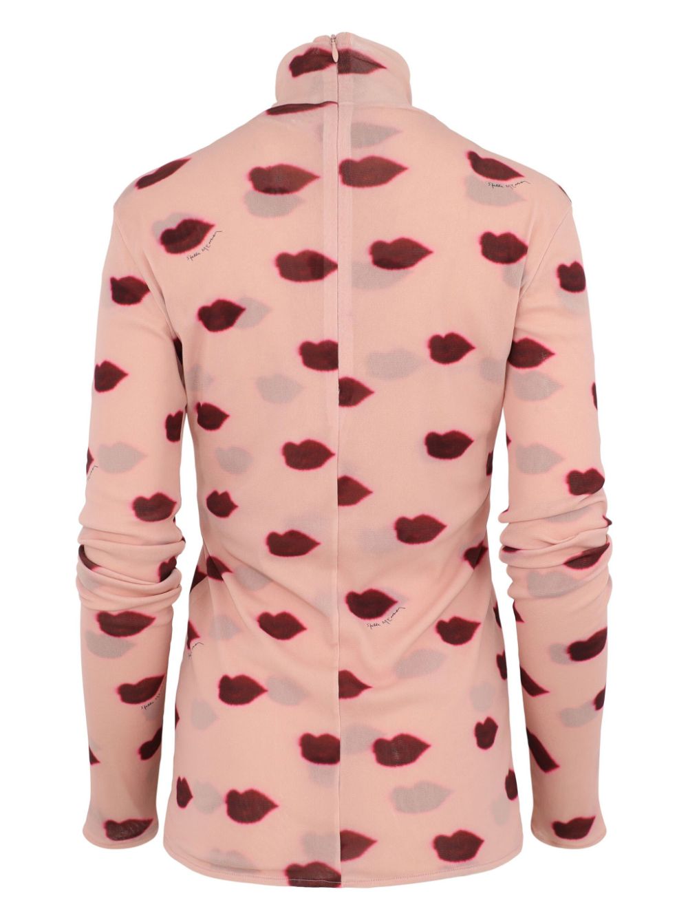 STELLA MCCARTNEY Lips-Print Long Sleeve Top