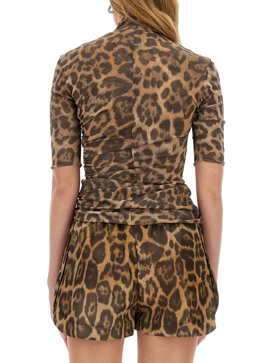 STELLA MCCARTNEY Animal Print Top - Size S