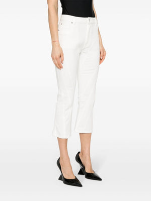 Whitewash Denims for the Modern Woman: 24SS Mugler Women Jeans