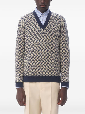 VALENTINO Wool V Sweater for Men - Spring/Summer 2025