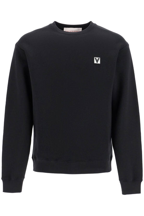 VALENTINO GARAVANI Crewneck Sweatshirt with Logo - Loose Fit