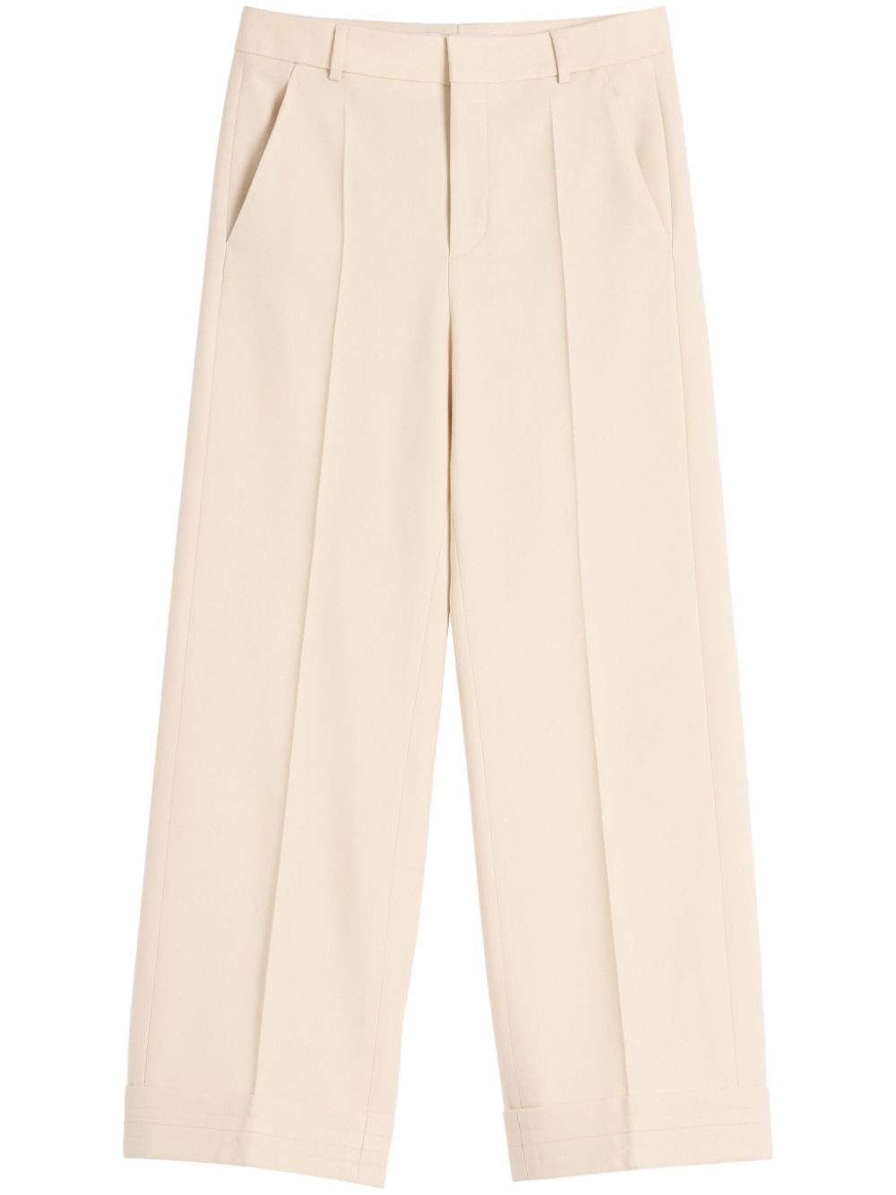 VALENTINO Men's Tailored Trousers with Bordo Detailing