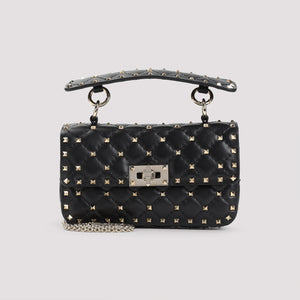 VALENTINO GARAVANI Mini Spiked Leather Shoulder Handbag