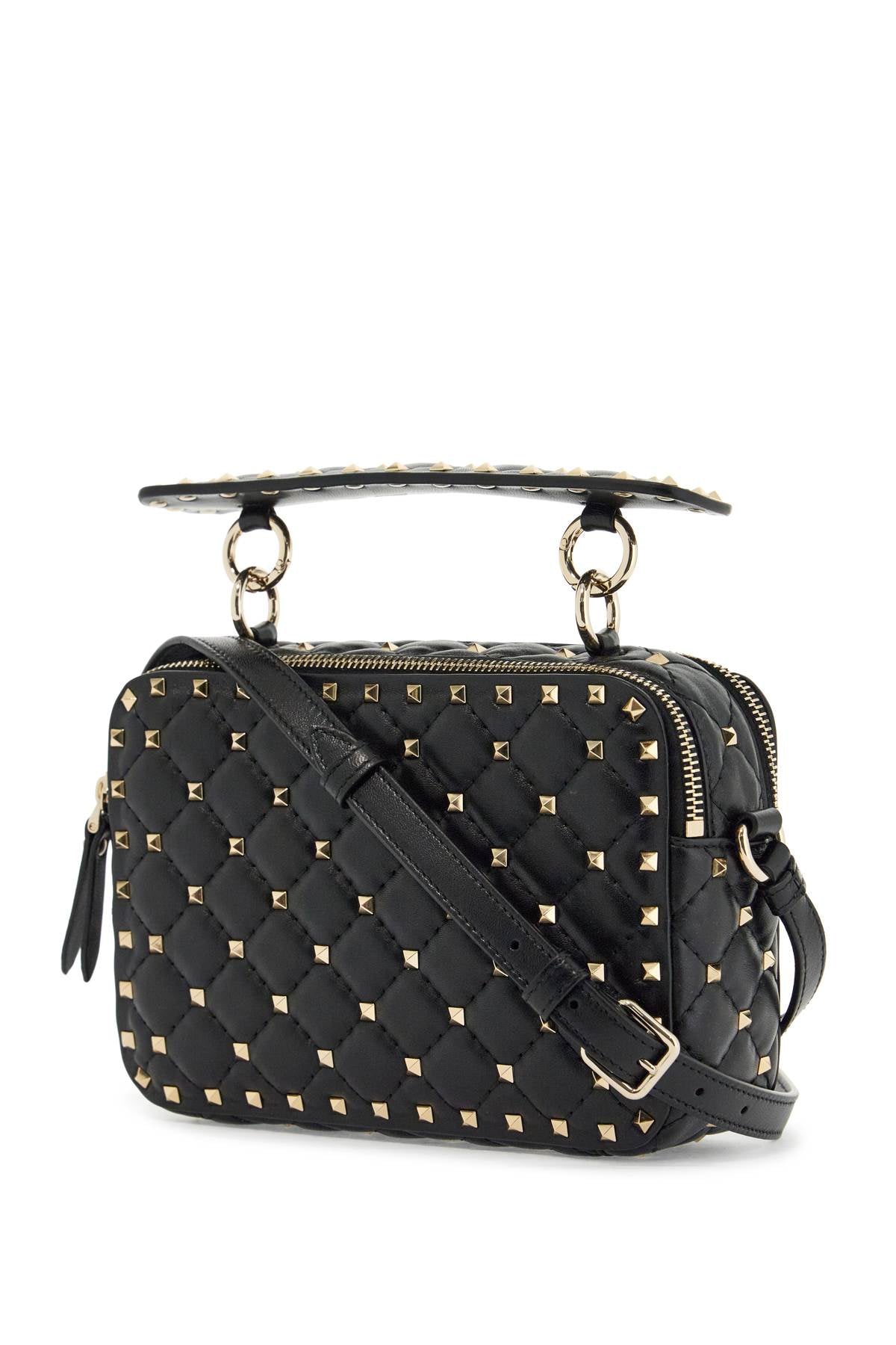 VALENTINO GARAVANI Mini Quilted Crossbody Bag with Golden Studs