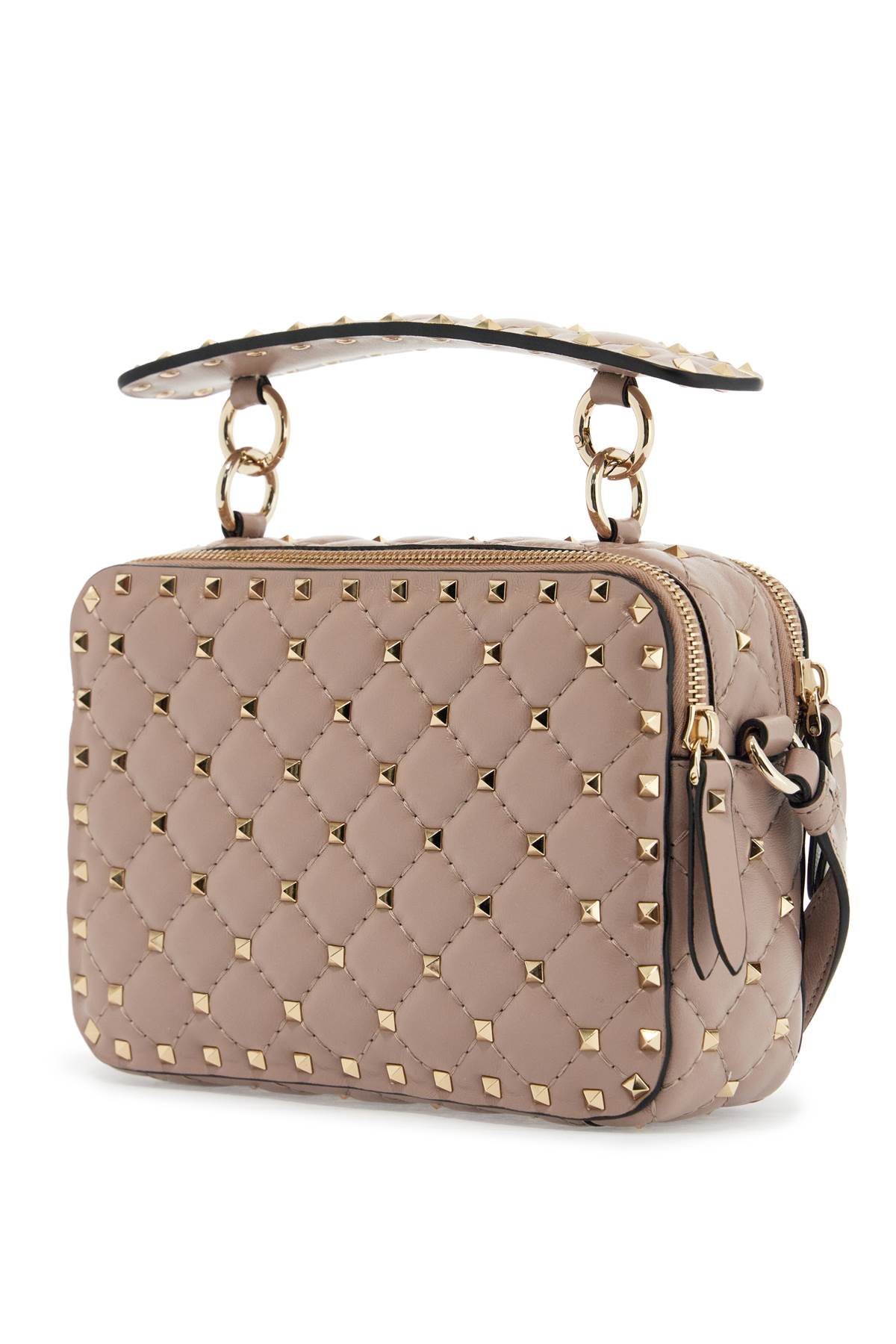 VALENTINO GARAVANI Mini Quilted Crossbody Bag with Golden Studs