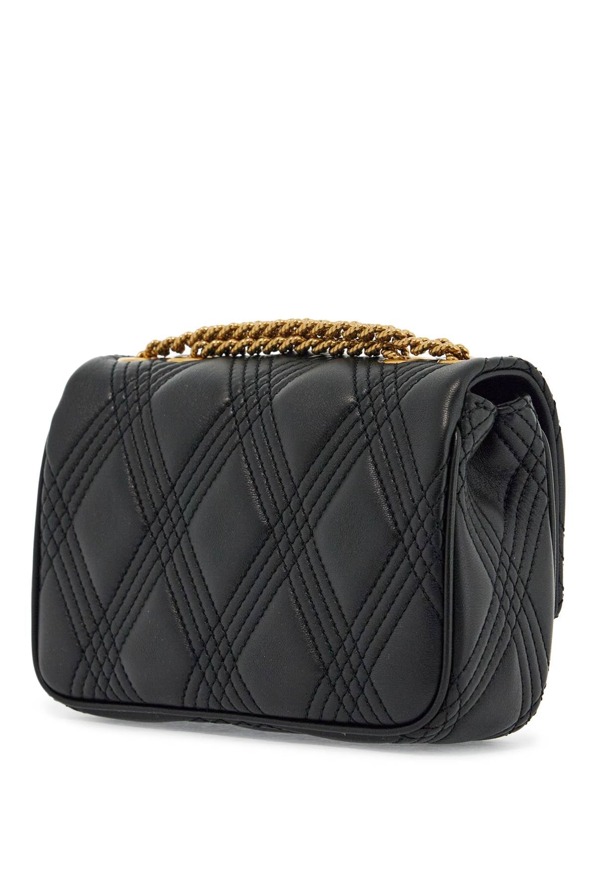 VALENTINO GARAVANI Mini Quilted Shoulder Handbag with Gold Chain