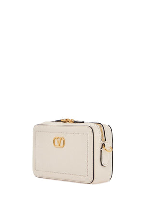 VALENTINO GARAVANI Mini Camera Case with Adjustable Strap and Golden Details