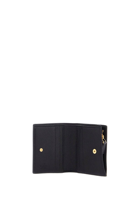 VALENTINO GARAVANI Mini Compact Wallet for Women with Zip Closure