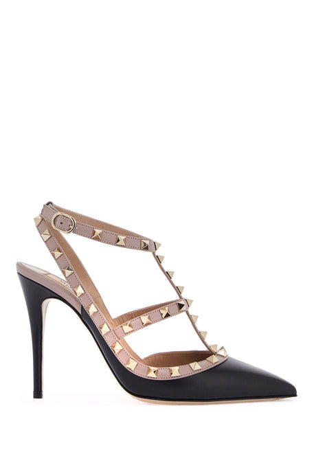 VALENTINO GARAVANI Rockstud Slingback Pumps with Adjustable Ankle Strap