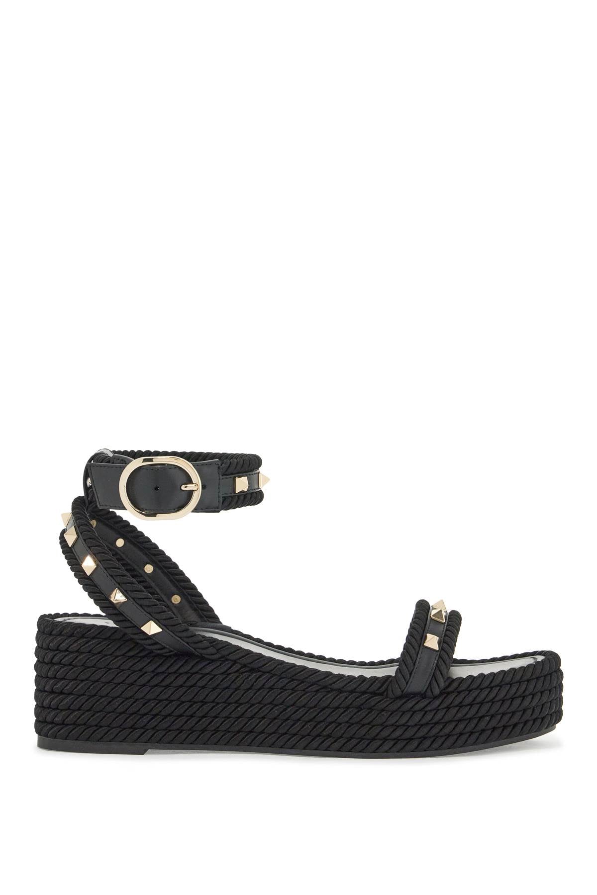 VALENTINO GARAVANI Rockstud Flatform Sandals