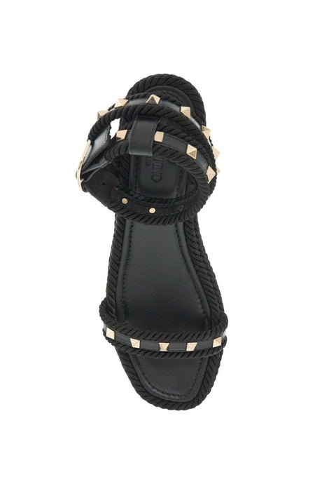 VALENTINO GARAVANI Rockstud Flatform Sandals