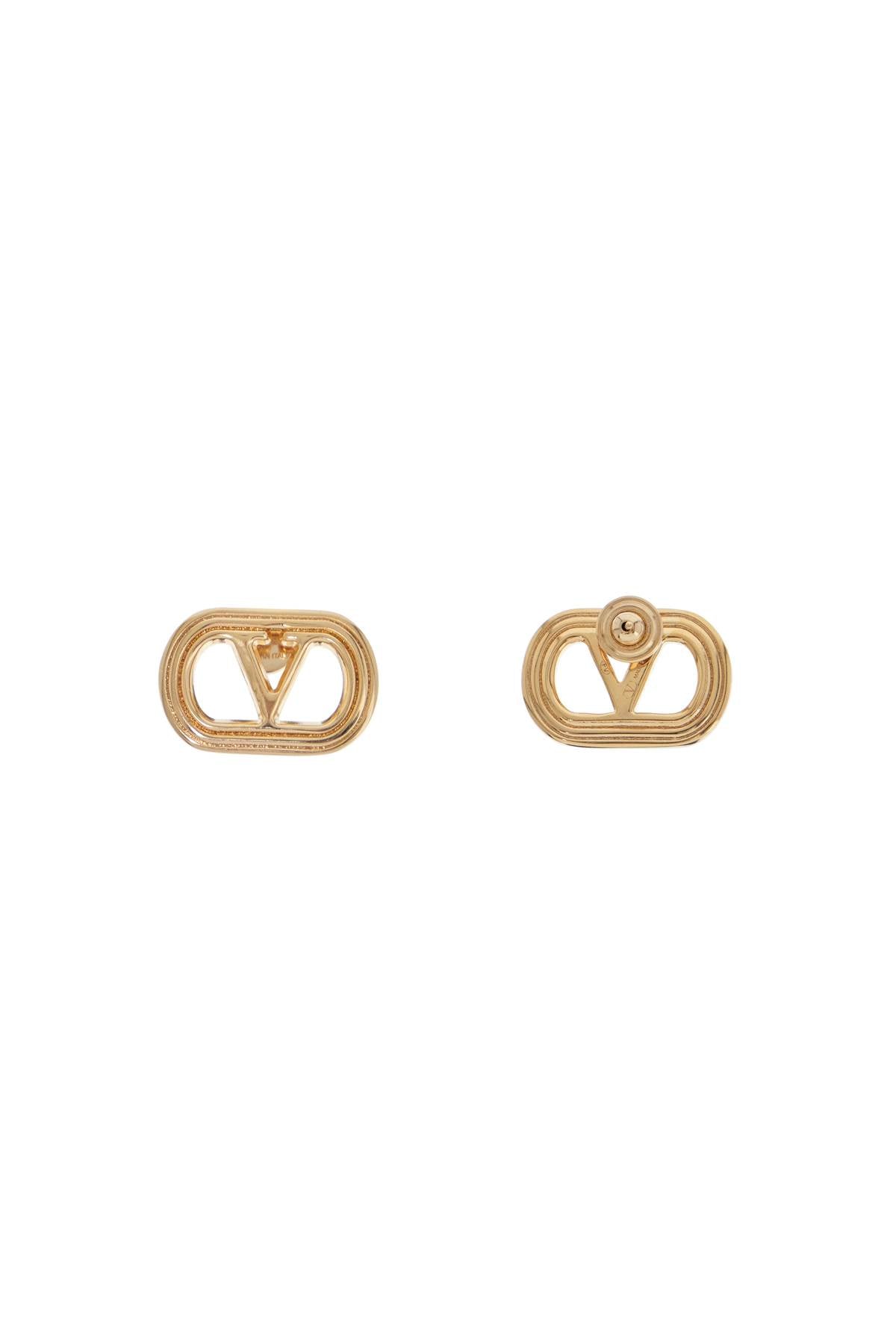 VALENTINO GARAVANI Classic Vlogo-Shaped Mini Earrings